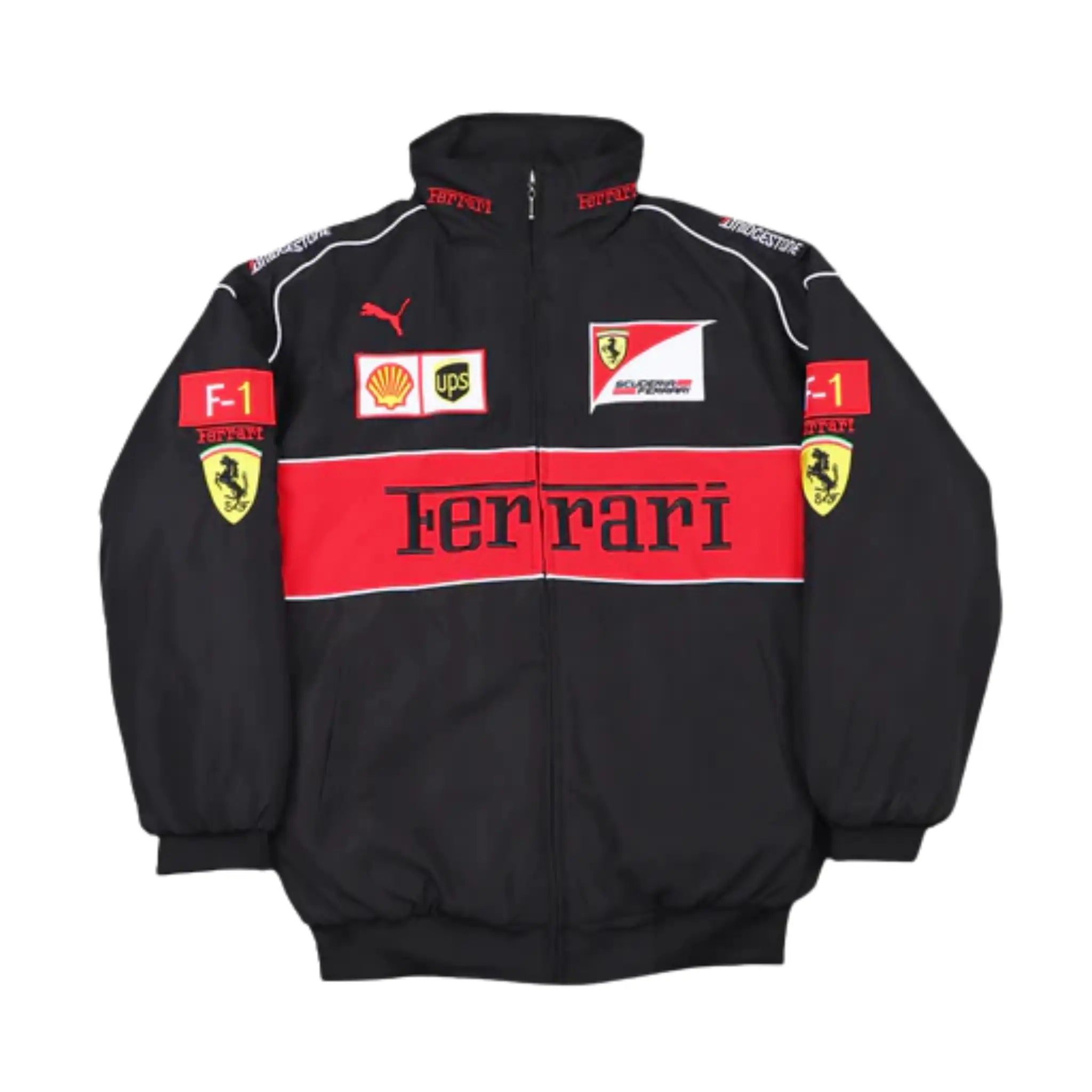 Black Ferrari Vintage Racing Jacket