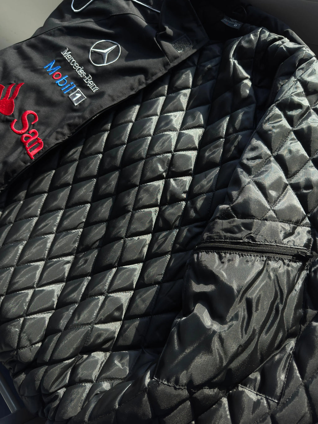 Black Mercedes Vintage Racing Jacket