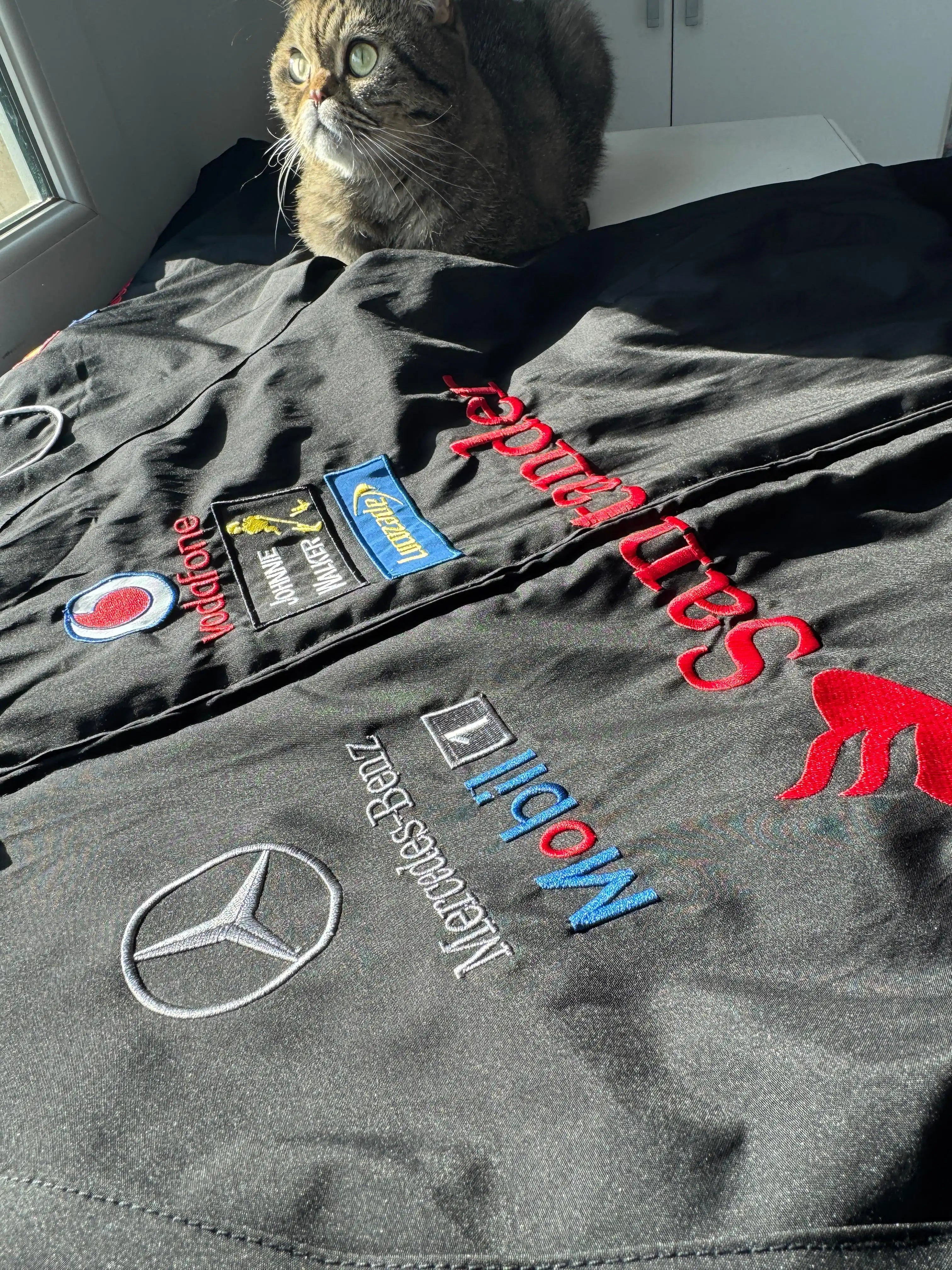 Black Mercedes Vintage Racing Jacket