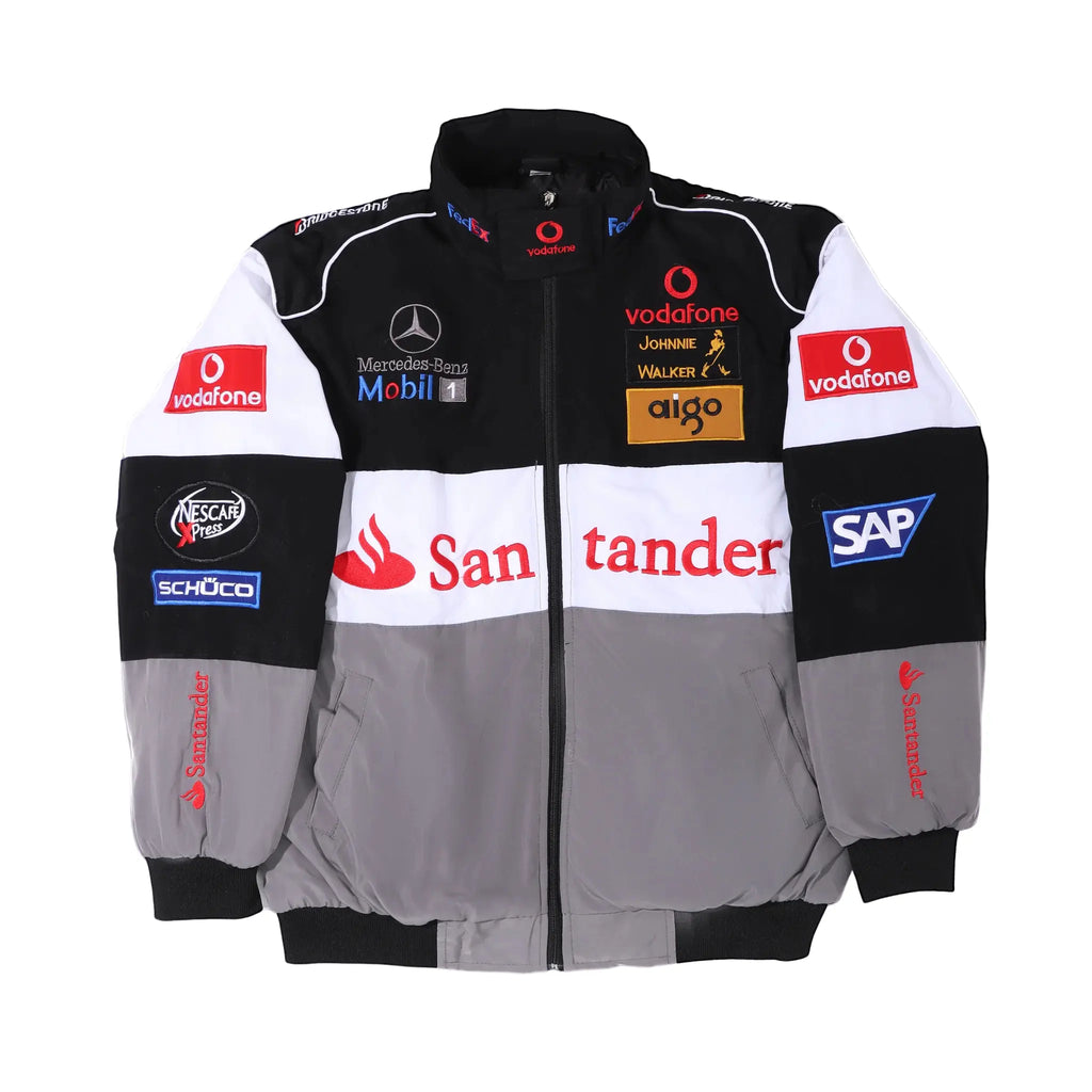 Grey Mercedes Vintage Racing Jacket