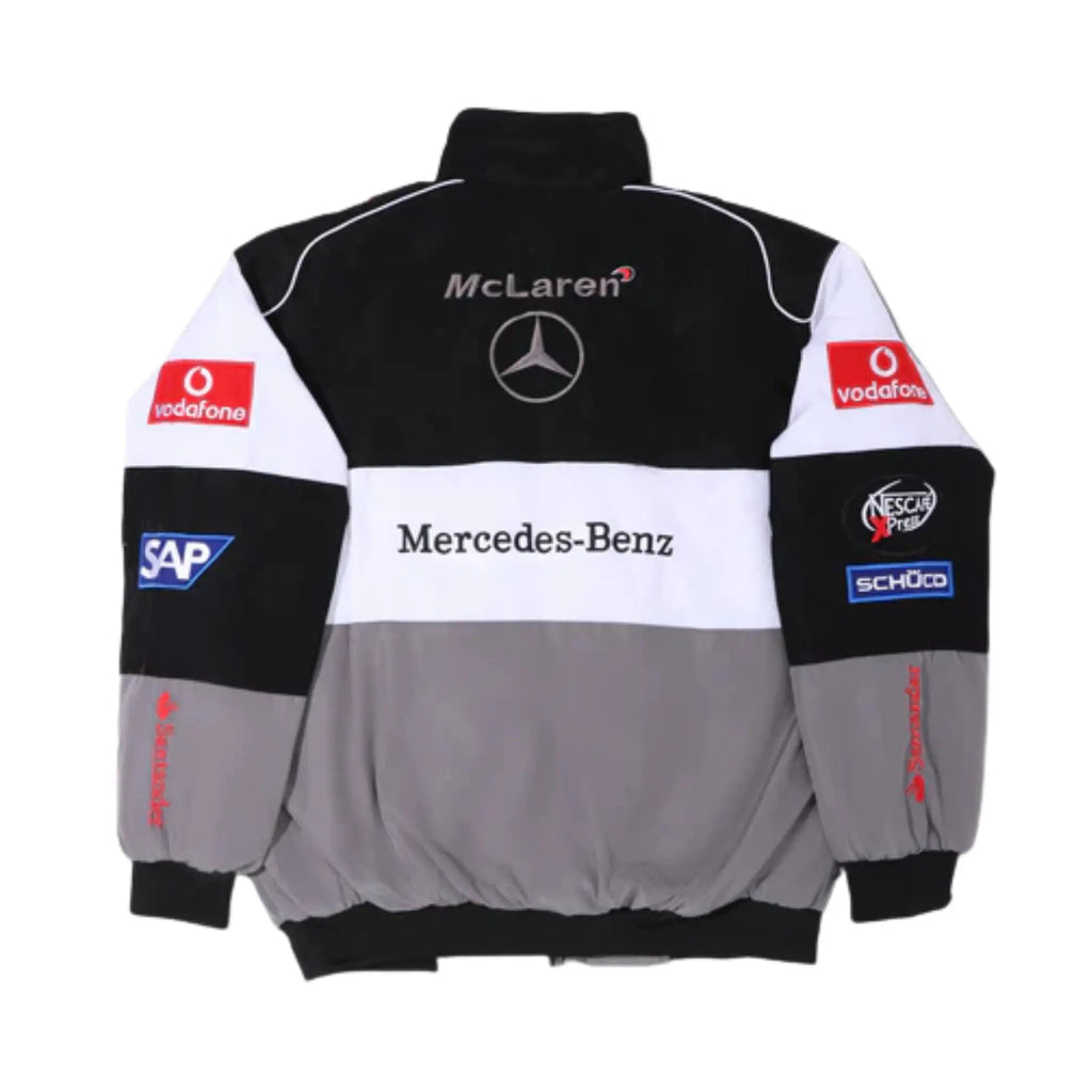 Grey Mercedes Vintage Racing Jacket