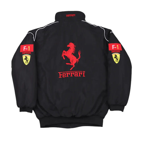 Black Ferrari Vintage Racing Jacket