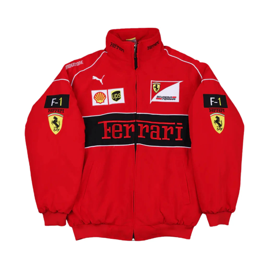 Red Ferrari Vintage Racing Jacket