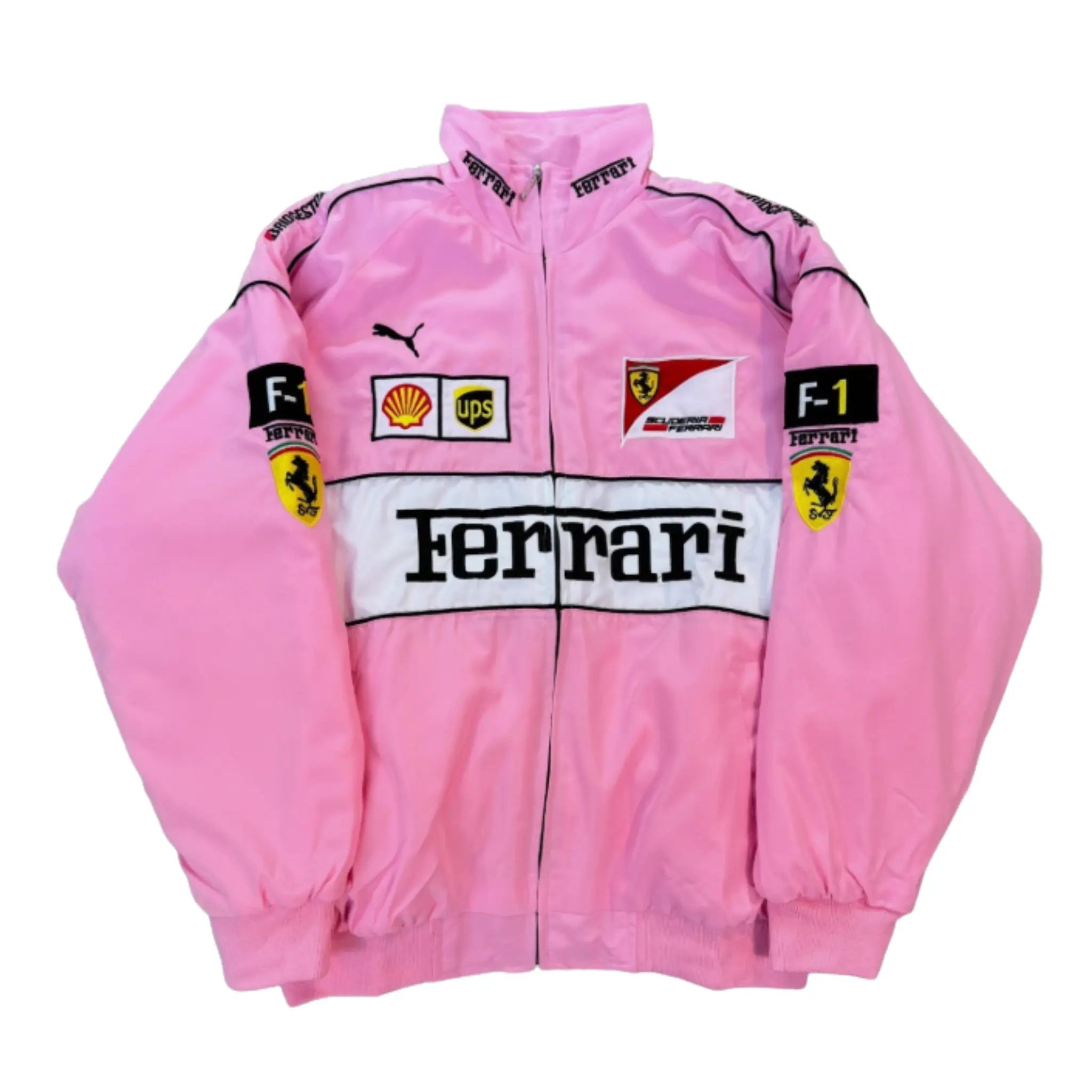 Pink Ferrari Vintage Racing Jacket