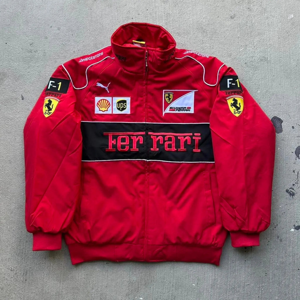 Red Ferrari Vintage Racing Jacket