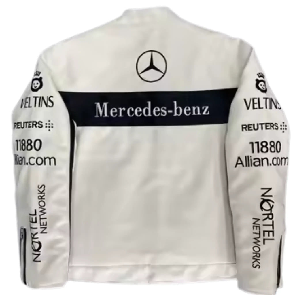 Mercedes Leather Vintage Racing Jacket