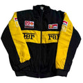 Black Yellow Ferrari Vintage Racing Jacket