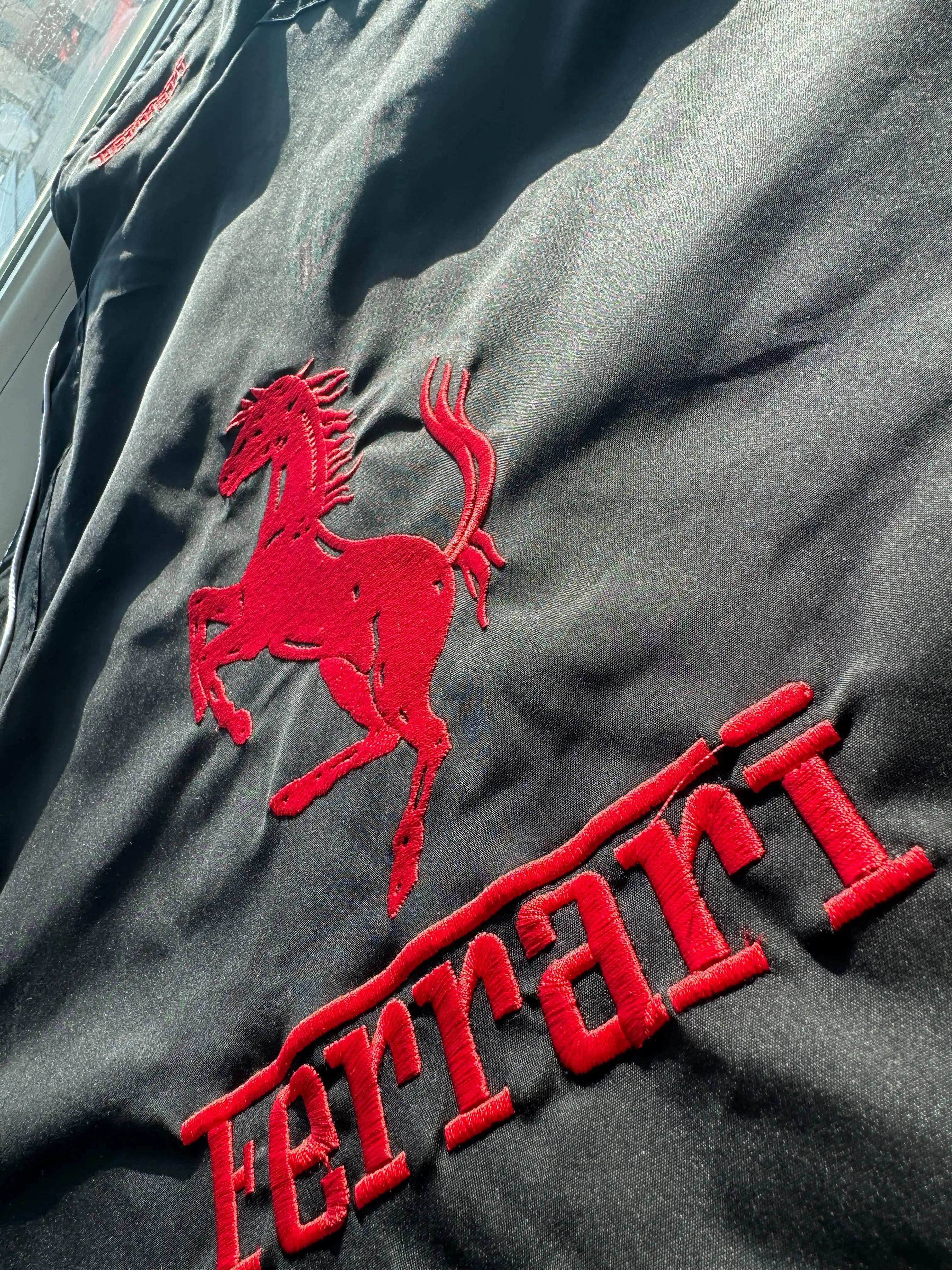 Black Ferrari Vintage Racing Jacket
