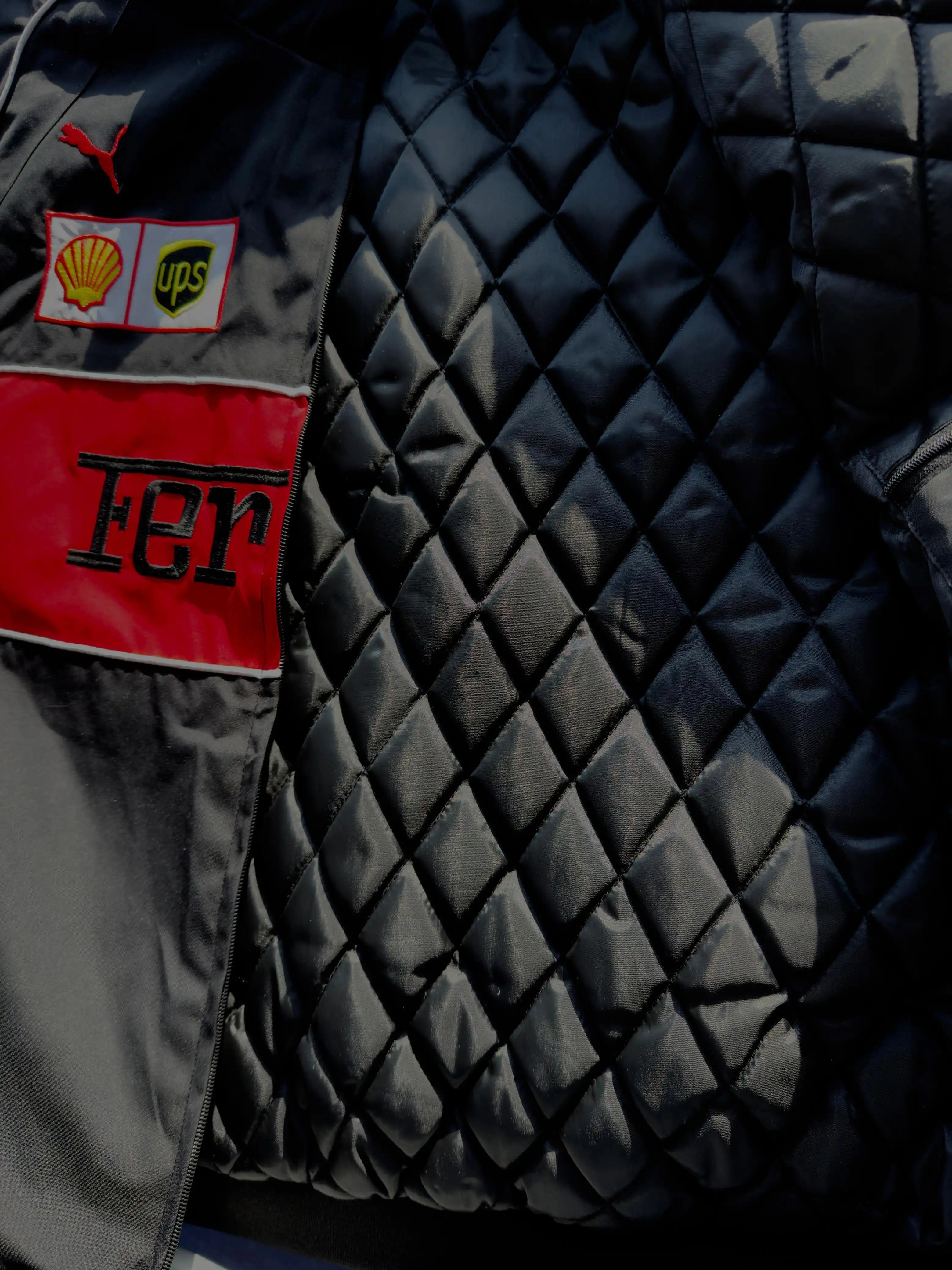 Black Ferrari Vintage Racing Jacket
