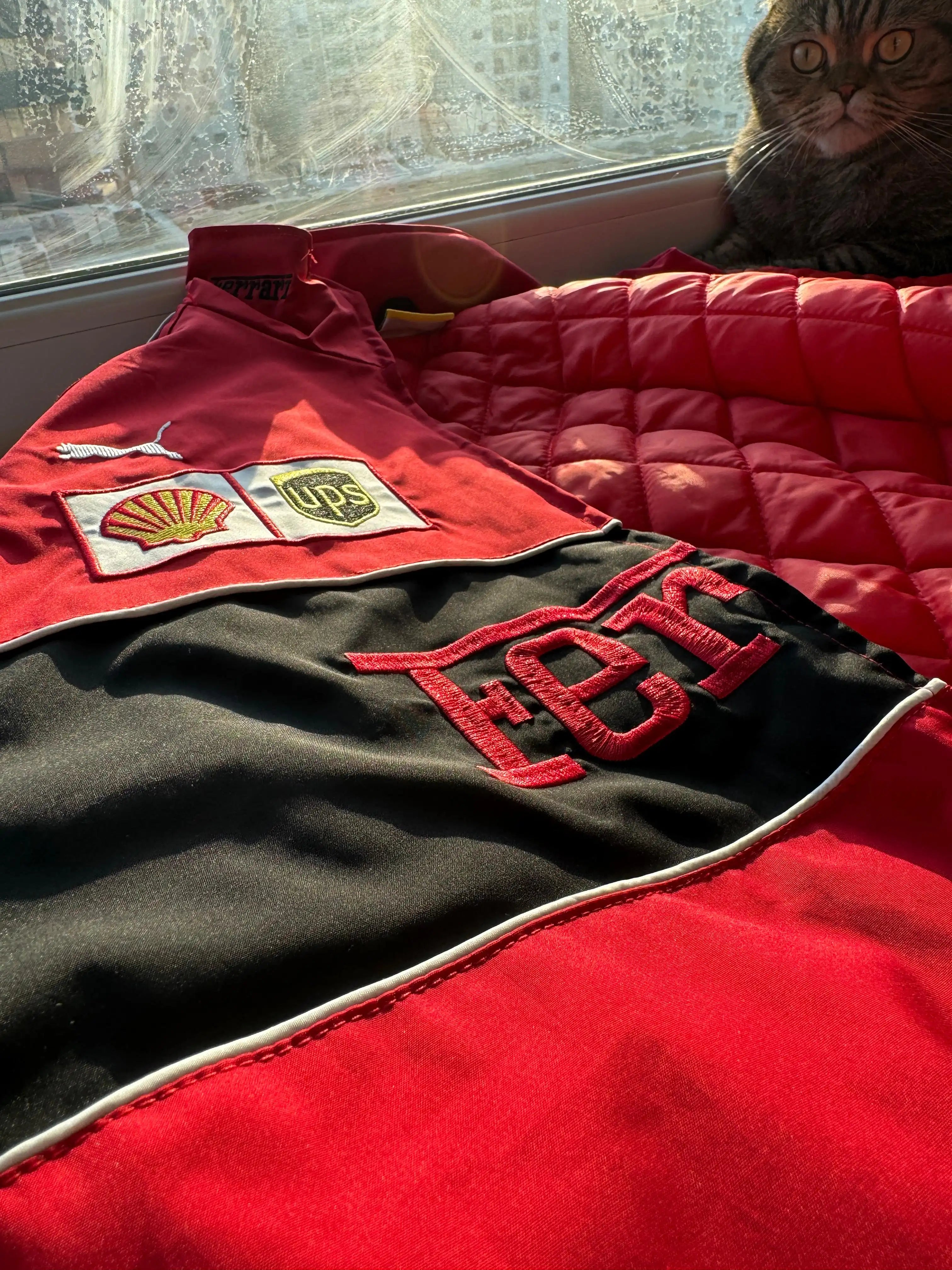 Red Ferrari Vintage Racing Jacket