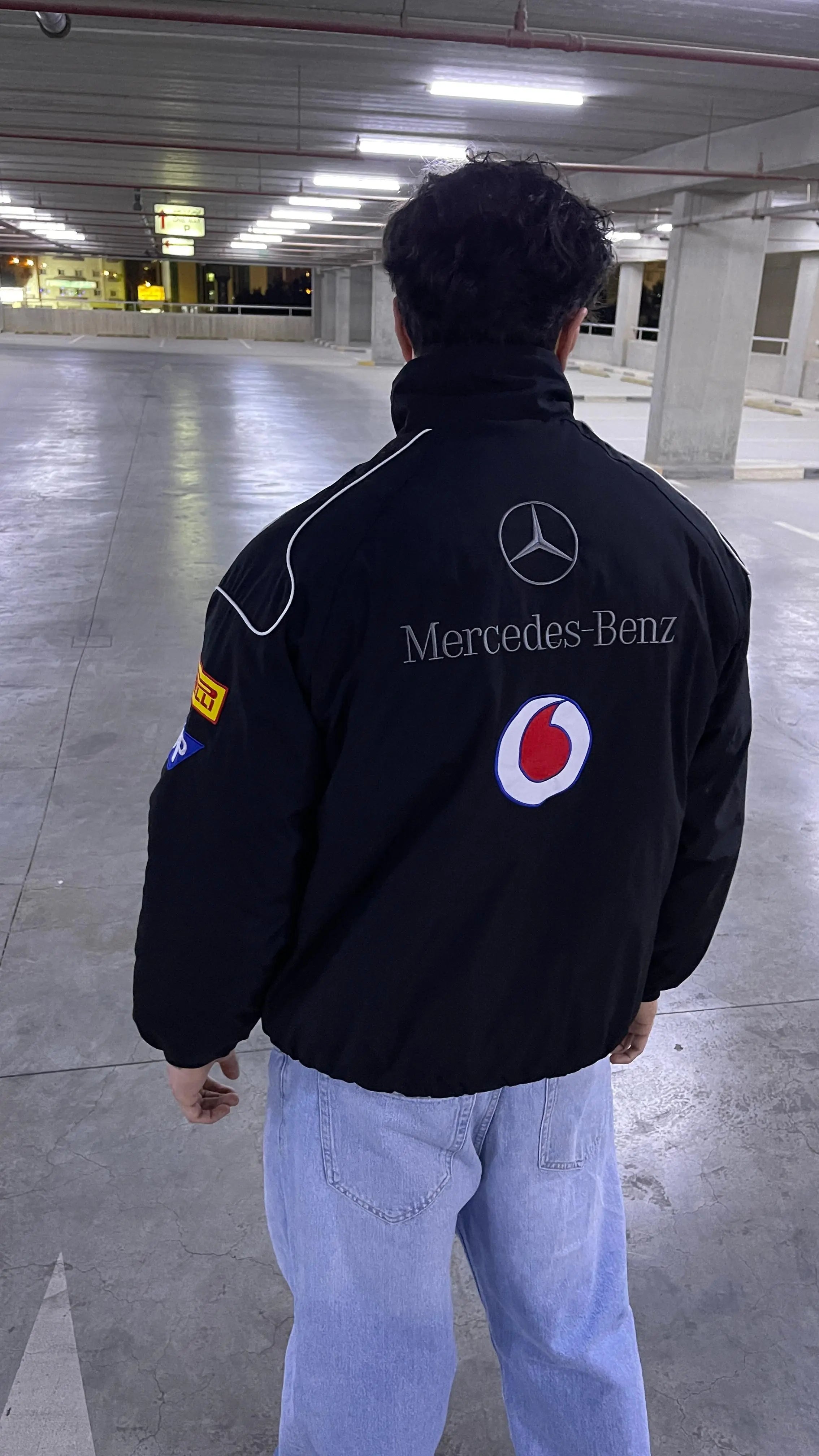 Black Mercedes Vintage Racing Jacket
