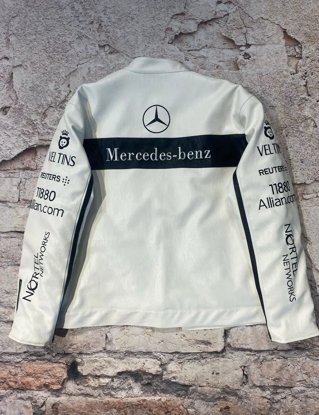 Mercedes Leather Vintage Racing Jacket