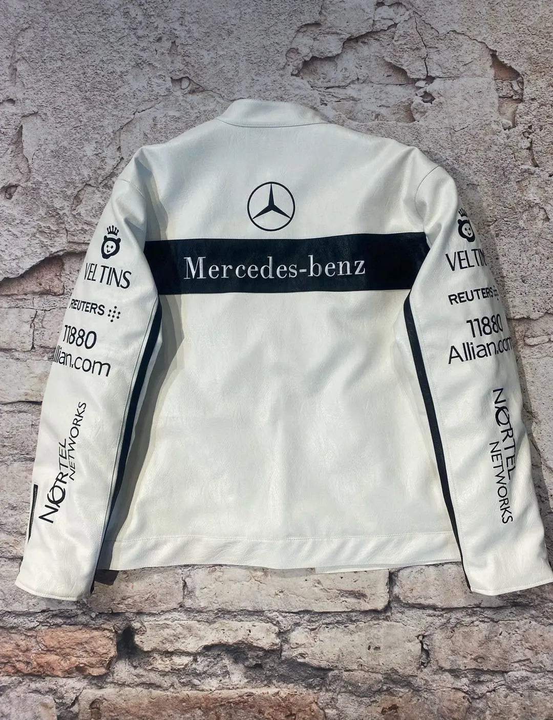 Mercedes Leather Vintage Racing Jacket