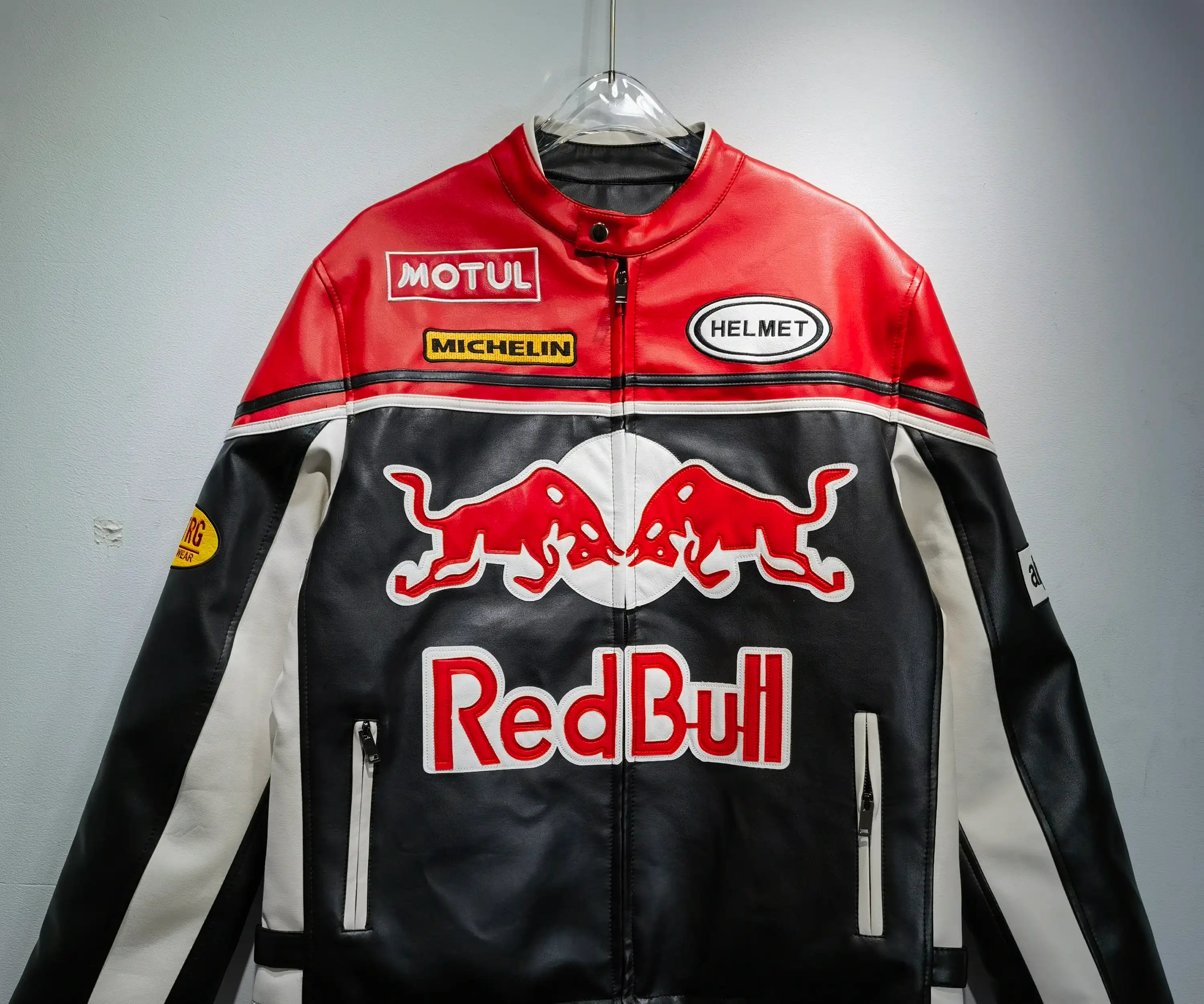 Red Bull Racing Vintage Leather Jacket