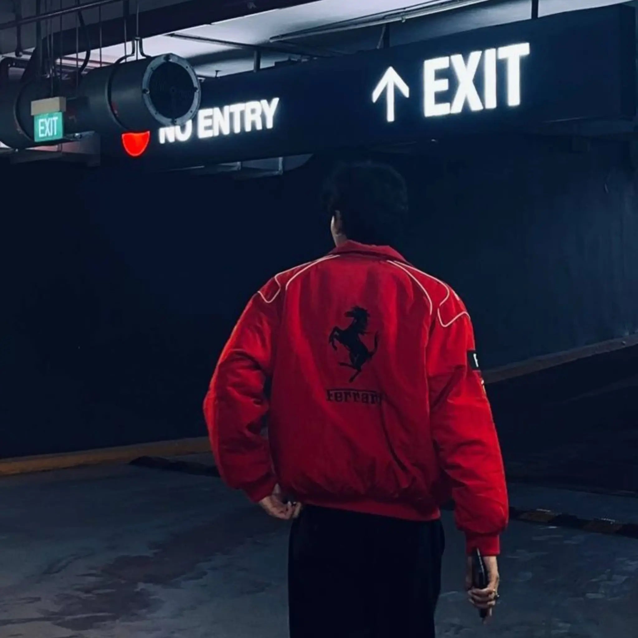 Red Ferrari Vintage Racing Jacket