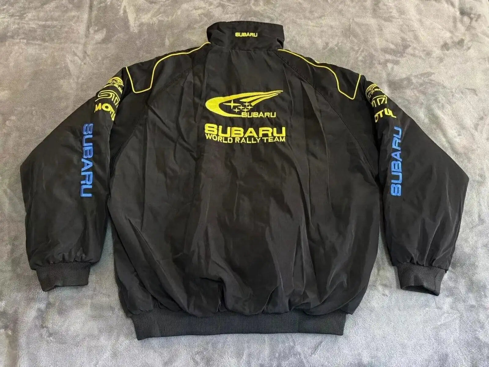 Black Subaru Vintage Racing Jacket
