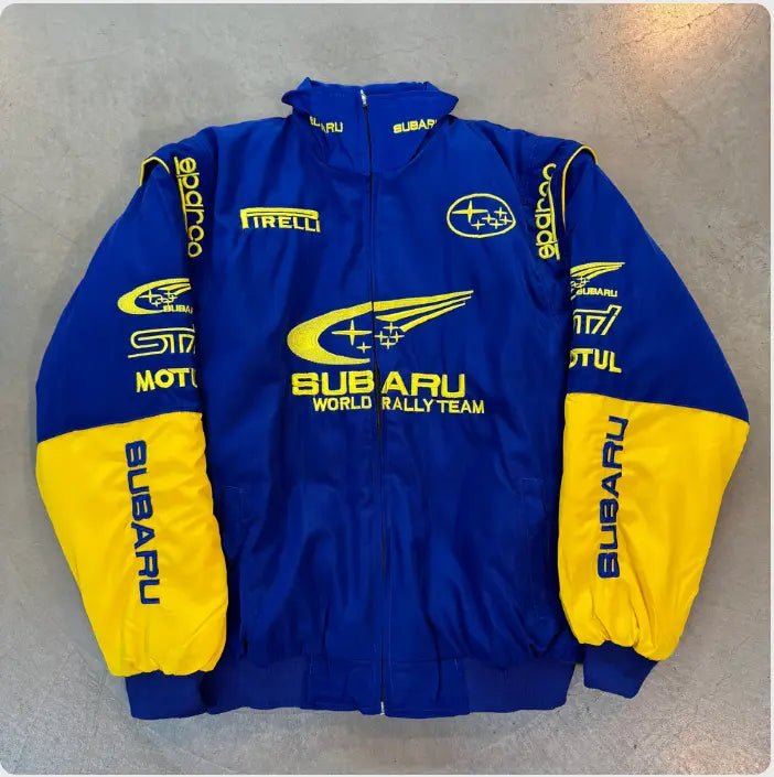 Blue Subaru Vintage Racing Jacket