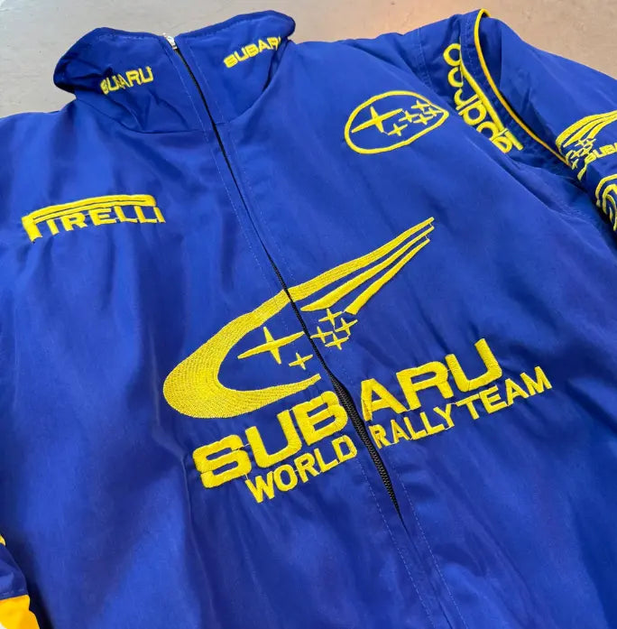 Blue Subaru Vintage Racing Jacket